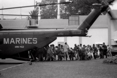 The helicopter evacuation of the US embassy in 1975.